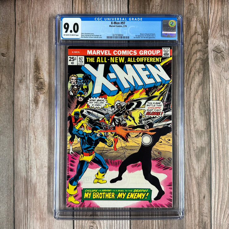 Bry's Comics *B0X05 Uncanny X-Men #97 CGC 9.0 1st Cameo of Lilandra & 1st Appearance of Second Erik the Red  *