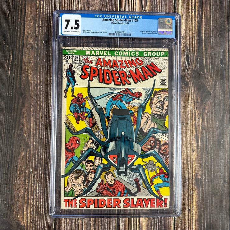 Bry's Comics *B0X06 Amazing Spider-Man #105 CGC 7.5 Cover Art by Gil Kane