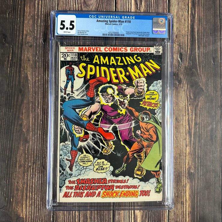Bry's Comics *B0X06 Amazing Spider-Man #118 CGC 5.5 WP Cover Art by John Romita Sr.