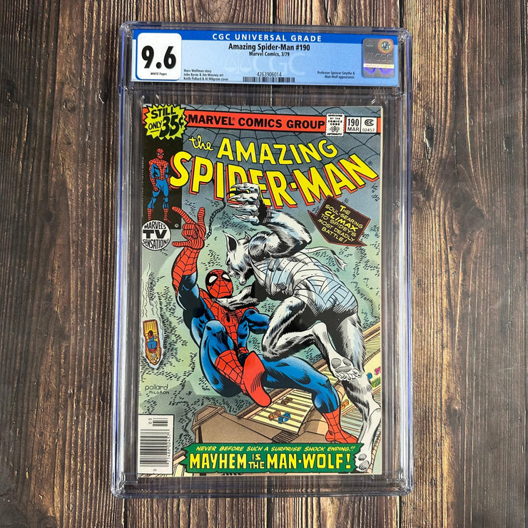 Bry's Comics *B0X06 Amazing Spider-Man #190 CGC 9.6 WP Cover Art by Al Milgrom and Keith Pollard