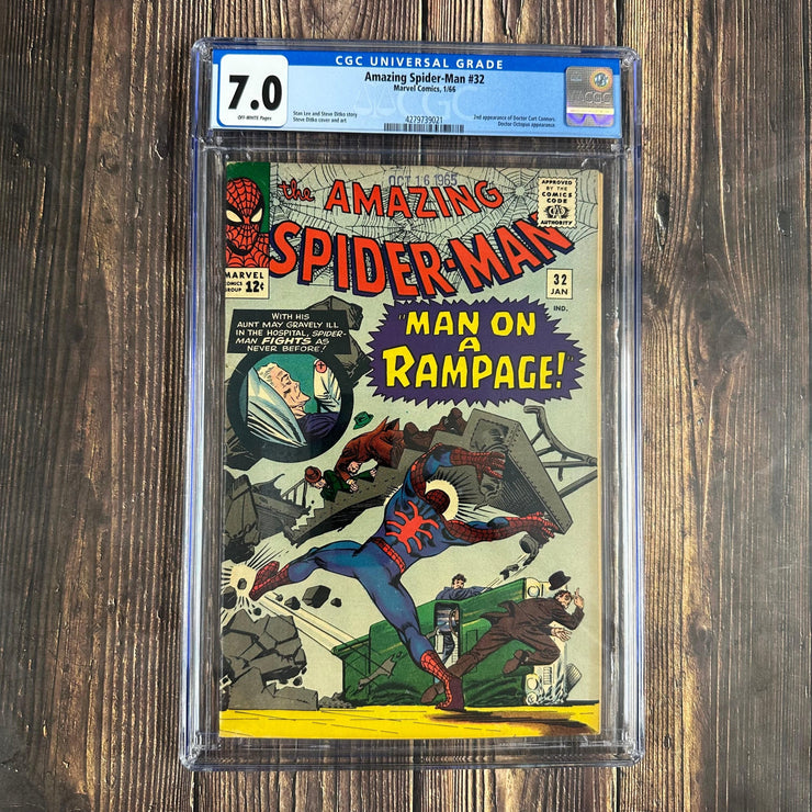 Bry's Comics *B0X06 Amazing Spider-Man #32 CGC 7.0 2nd appearance of Curt Connors in human form throughout