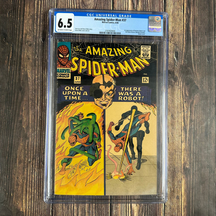 Bry's Comics *B0X06 Amazing Spider-Man #37 CGC 6.5 1st full appearance of Norman Osborn, 1st appearance of Mendel Stromm