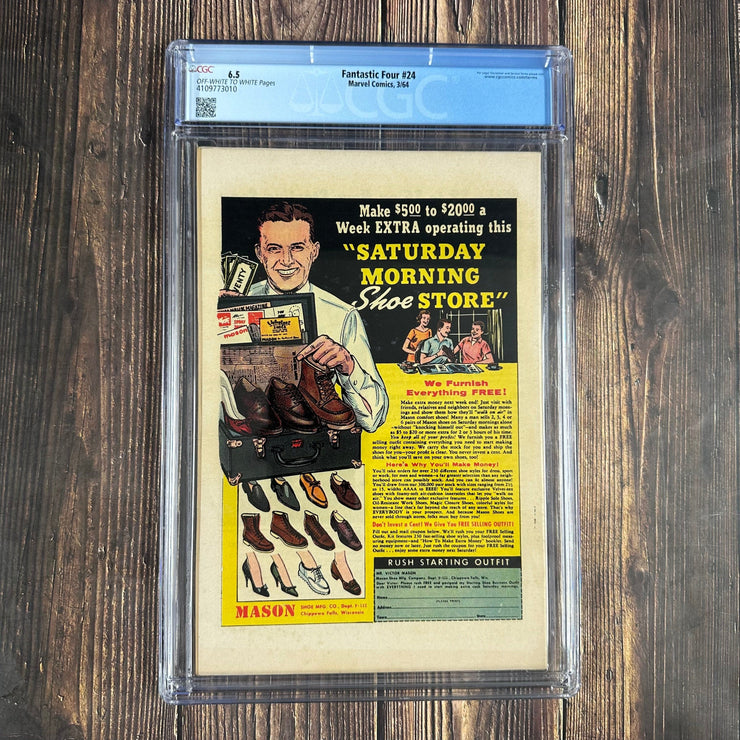 Bry's Comics *B0X06 Fantastic Four #24 CGC 6.5 Cover Art by Jack Kirby, 1st appearance of the Infant Terrible