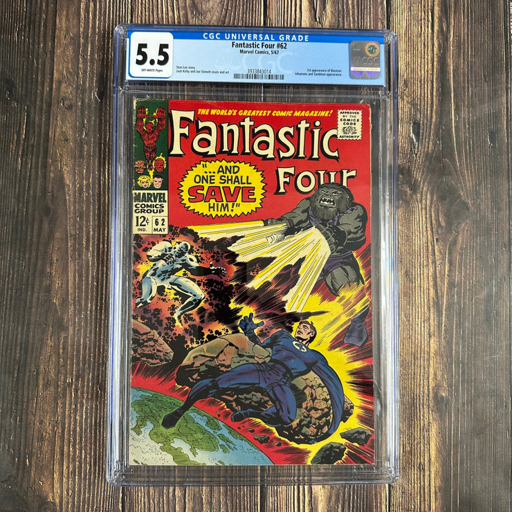 Bry's Comics *B0X06 Fantastic Four #62 CGC 5.5 Cover Art by Jack Kirby, 1st appearance of Blastarr