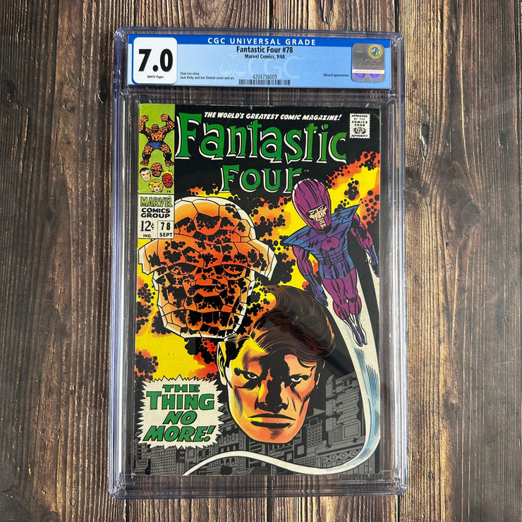 Bry's Comics *B0X06 Fantastic Four #78 CGC 7.0 WP Cover Art by Jack Kirby