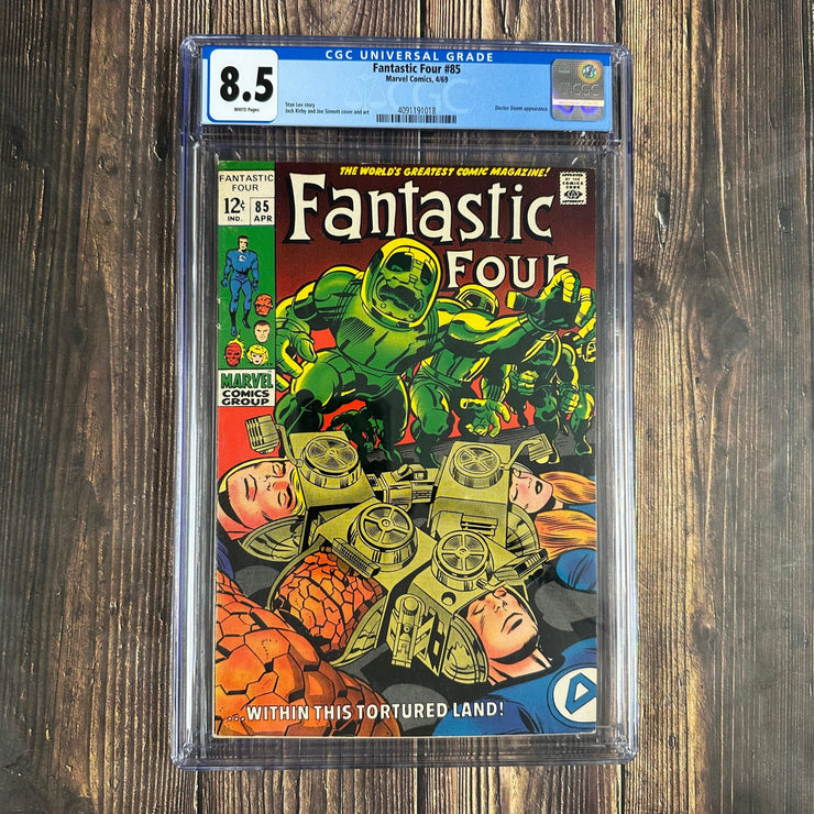 Bry's Comics *B0X06 Fantastic Four #85 CGC 8.5 WP Cover Art by Jack Kirby and John Romita Sr.