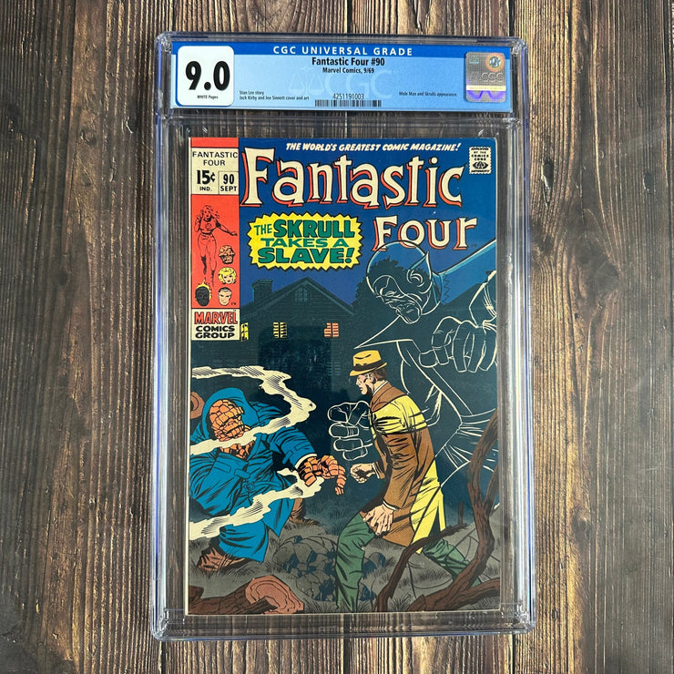 Bry's Comics *B0X06 Fantastic Four #90 CGC 9.0 WP Cover Art by Jack Kirby
