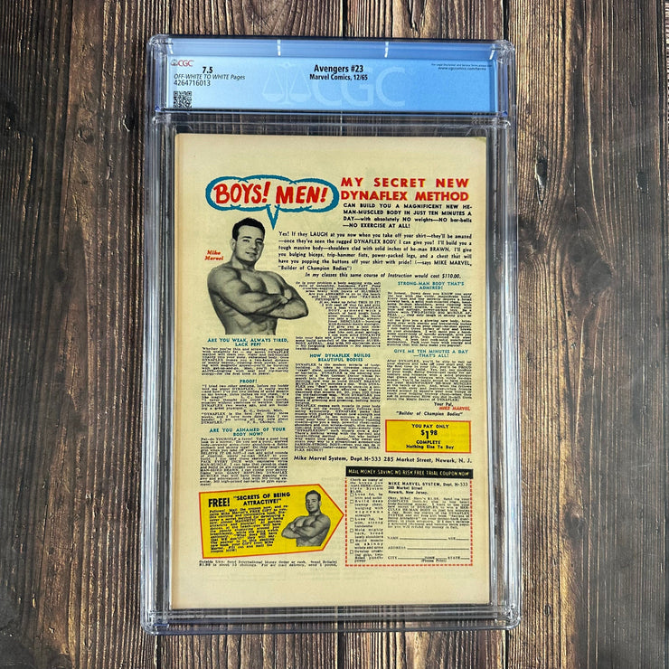 Bry's Comics *B0X07 Avengers #23 CGC 7.5 Cover Art by Jack Kirby, 1st appearance of Ravonna Renslayer