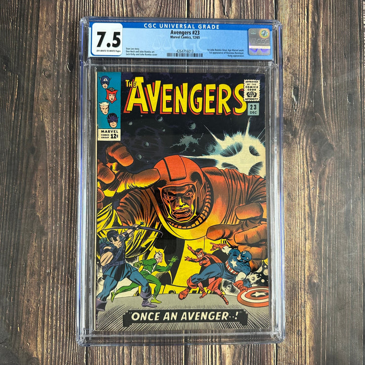 Bry's Comics *B0X07 Avengers #23 CGC 7.5 Cover Art by Jack Kirby, 1st appearance of Ravonna Renslayer