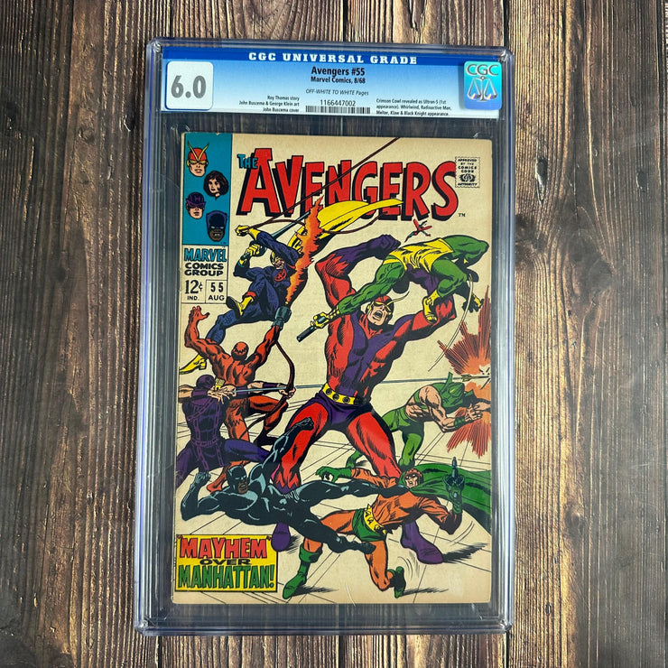 Bry's Comics *B0X07 Avengers #55 CGC 6.0 Cover Art by John Buscema, 1st full appearance of Ultron, 3rd appearance of Dane Whitman as the Black Knight