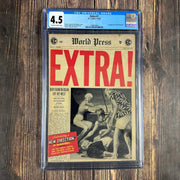 Bry's Comics *B0X07 Extra! #1 CGC 4.5 Cover Art by Johnny Craig, 1st appearance of Keith Michaels