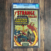 Bry's Comics *B0X07 Strange Tales #114 CGC 5.5 1st Unofficial Appearance of Captain America in the Silver Age, 1st appearance of Victoria Bentley, 3rd appearance of Doctor Strange, 2nd appearance of Baron Mordo