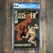 Bry's Comics *B0X07 Sub-Mariner #8 CGC 8.0 ICONIC Cover Art by John Buscema, 4th appearance of Vision