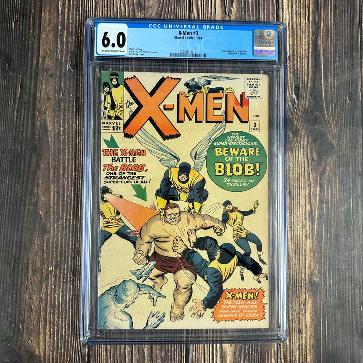 Bry's Comics *B0X07 Uncanny X-Men #3 CGC 6.0 Cover Art by Jack Kirby, 1st appearance of the Blob
