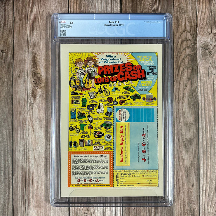 Bry's Comics *B0X08 Fear #17 CGC 9.8 WP 1st appearance of Wundarr aka Aquarian