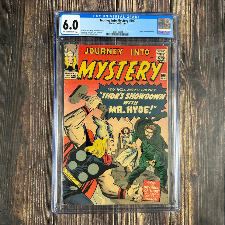 Bry's Comics *B0X08 Journey Into Mystery #100 CGC 6.0 Cover Art by Jack Kirby, 1st appearance of Thor and Loki as children