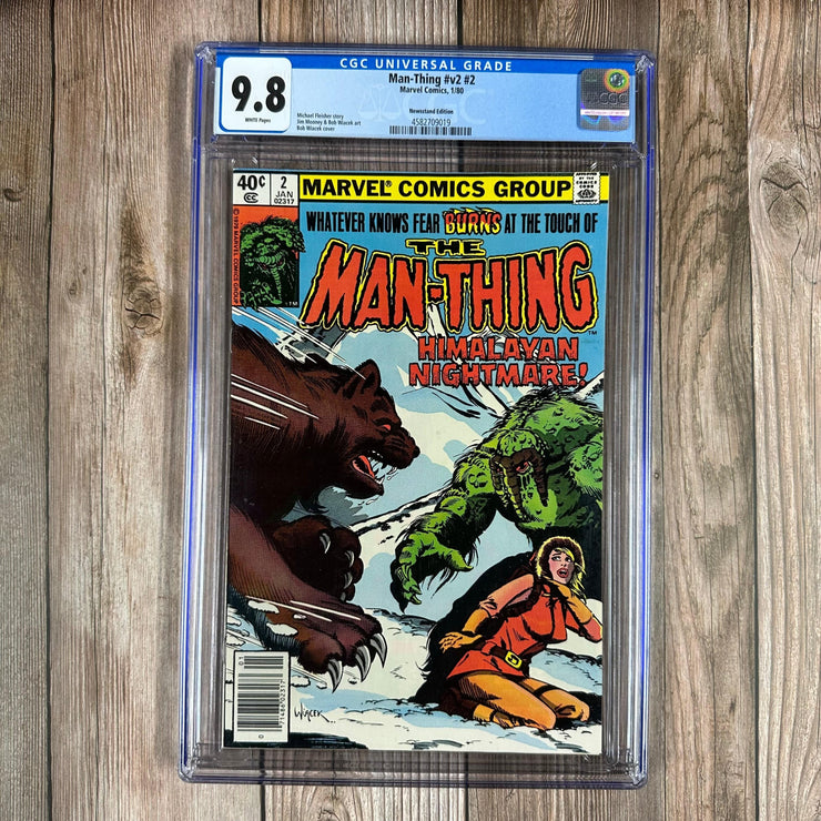 Bry's Comics *B0X08 Man-Thing #2 CGC 9.8 WP Bob Wiacek cover, NEWSSTAND EDITION