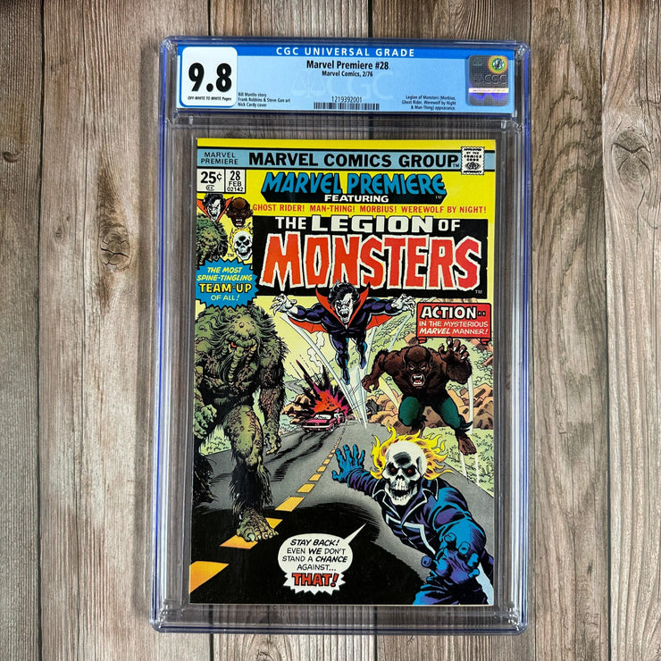 Bry's Comics *B0X08 Marvel Premiere #28 CGC 9.8 1st team appearance and origin of the Legion of Monsters