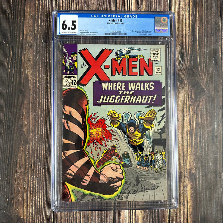 Bry's Comics *B0X08 Uncanny X-Men #13 CGC 6.5 Cover Art by Jack Kirby, 2nd appearance of Juggernaut