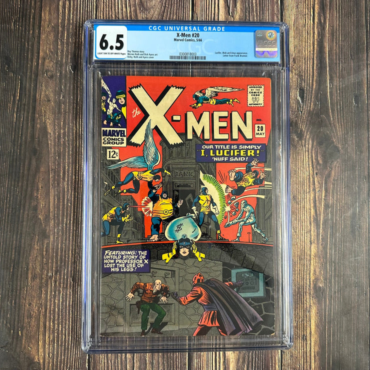 Bry's Comics *B0X08 Uncanny X-Men #20 CGC 6.5  3rd appearance of the Blob, Origin of how Professor X lost the use of his legs
