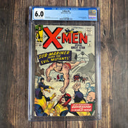 Bry's Comics *B0X08 Uncanny X-Men #6 CGC 6.0 Cover Art by Jack Kirby, Namor confirmed as a mutant, 3rd team appearance of the Brotherhood of Evil Mutants