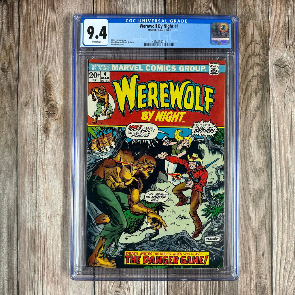 Bry's Comics *B0X08 Werewolf By Night #4 CGC 9.4 WP Cover Art by Mike Ploog