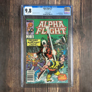 Bry's Comics *B0X1 Alpha Flight #17 CGC 9.8 WP Cover Art by John Byrne, CANADIAN PRICE VARIANT