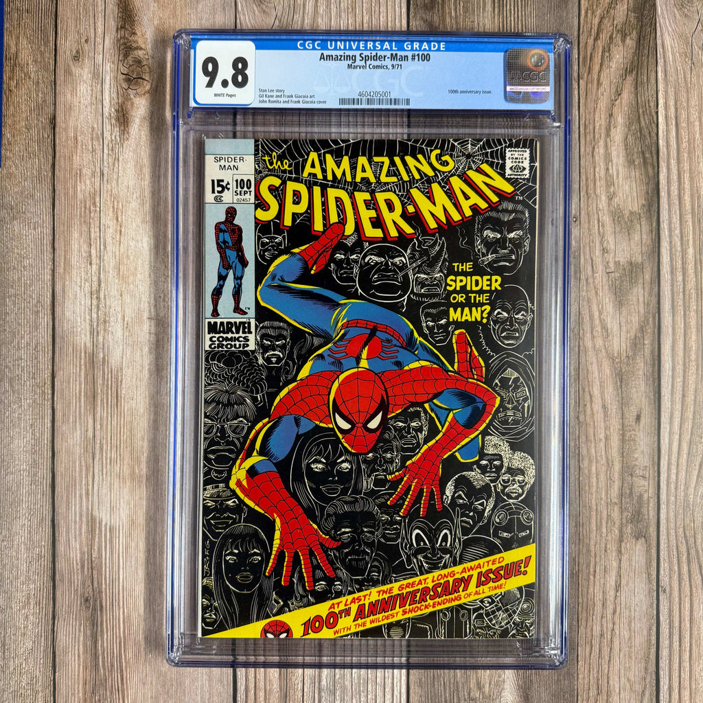 Bry's Comics *B0X1 Amazing Spider-Man #100 CGC 9.8 WP Milestone issue #100, ICONIC cover art by John Romita Sr.