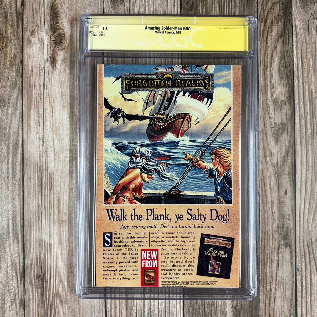 Bry's Comics *B0X1 Amazing Spider-Man #361 CGC 9.8 WP SS Signed by Mark Bagley, Tom DeFalco, Randy Emberlin & David Michelinie 1st full appearance of Carnage (Cletus Kasady) NEWSSTAND EDITION (cert:8006)