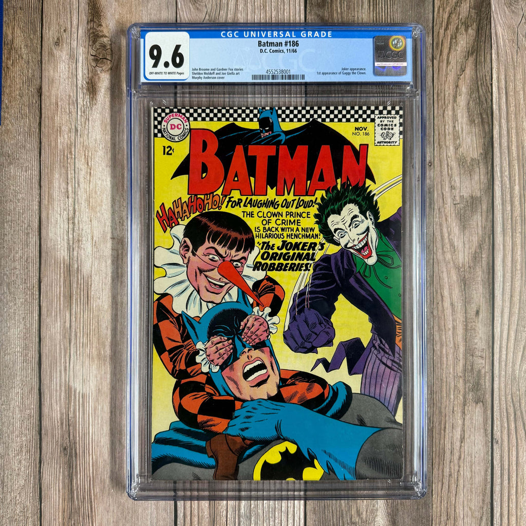 Bry's Comics *B0X1 Batman #186 CGC 9.6 1st appearance of Gaggy the Clown (Joker’s sidekick)