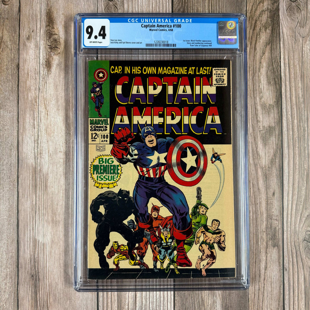 Bry's Comics *B0X1 Captain America #100 CGC 9.4  1st solo-titled Captain America series in the Silver Age