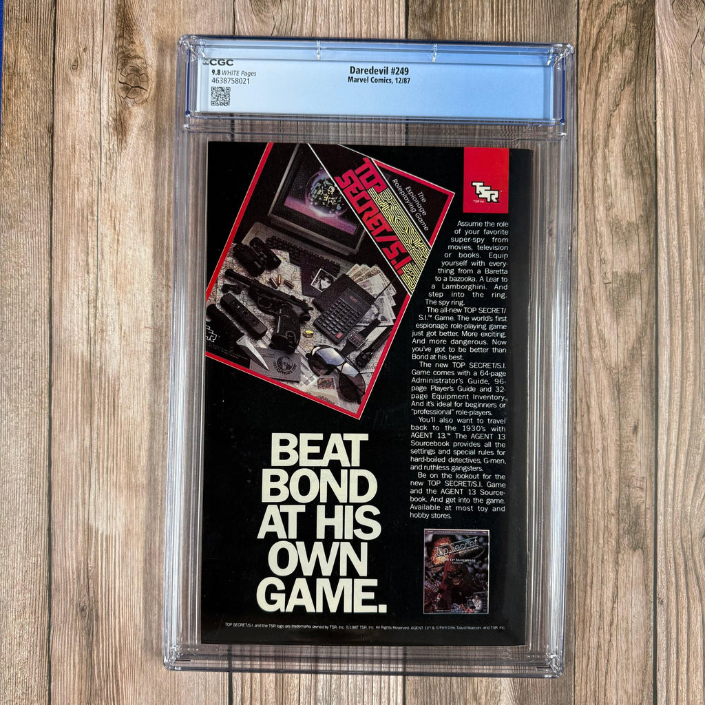 Bry's Comics *B0X1 Daredevil #249 CGC 9.8 WP Cover Art by Rick Leonardi