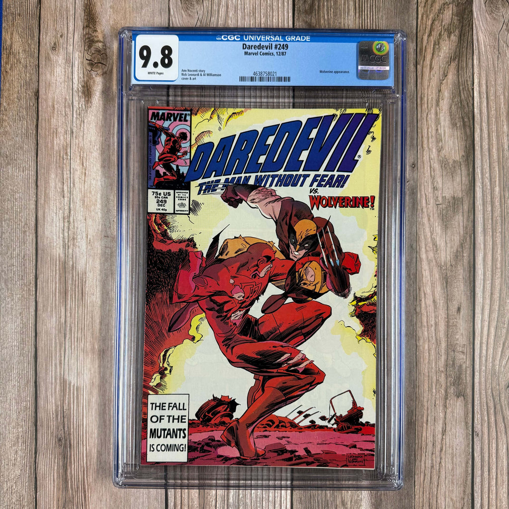 Bry's Comics *B0X1 Daredevil #249 CGC 9.8 WP Cover Art by Rick Leonardi