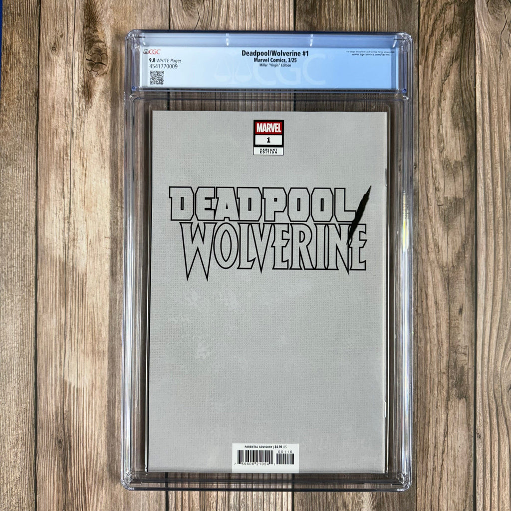 Bry's Comics *B0X1 Deadpool / Wolverine #1 CGC 9.8 WP 1:100 Variant Cover by Frank Miller