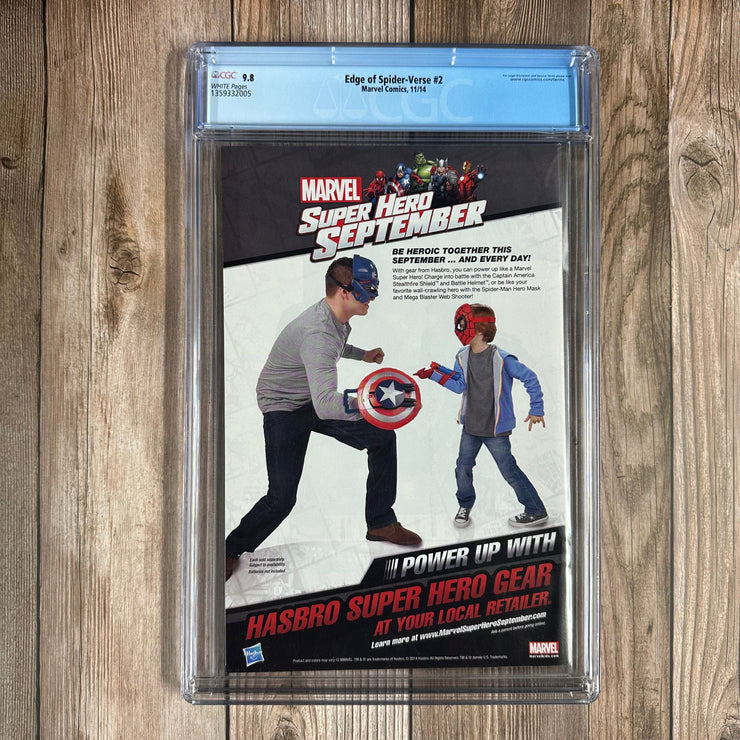 Bry's Comics * B0X1 Edge of Spider-Verse #2 CGC 9.8 WP 1st appearance of Spider-Gwen, Em Jay Watson & the Mary Janes *
