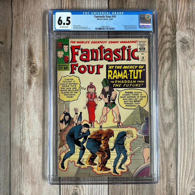 Bry's Comics * B0X1 Fantastic Four #19 CGC 6.5 1st appearance of Pharaoh Rama-Tut, later revealed as Kang the Conqueror