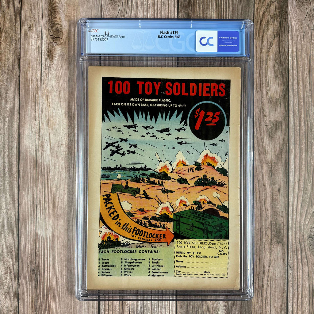 Bry's Comics *B0X1 Flash #139 CGC 3.5 1st appearance and origin of Professor Zoom (Eobard Thawne aka Reverse-Flash)