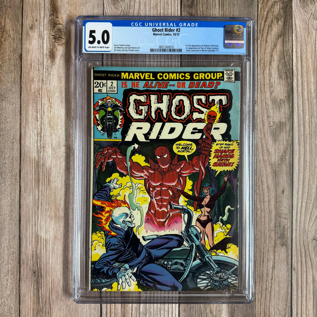 Bry's Comics *B0X1 Ghost Rider #2 CGC 5.0 2nd cameo appearance of Son of Satan (Daimon Hellstrom)