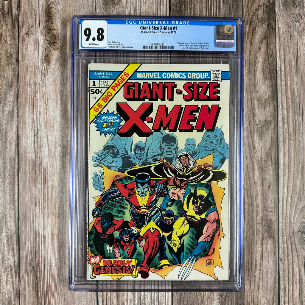 Bry's Comics *B0X1 Giant-Size X-Men #1 CGC 9.8 WP 1st appearance of Storm, Nightcrawler, Colossus, Thunderbird, 2nd full appearance of Wolverine, 1st appearance of Illyana Rasputin, intro of Krakoa