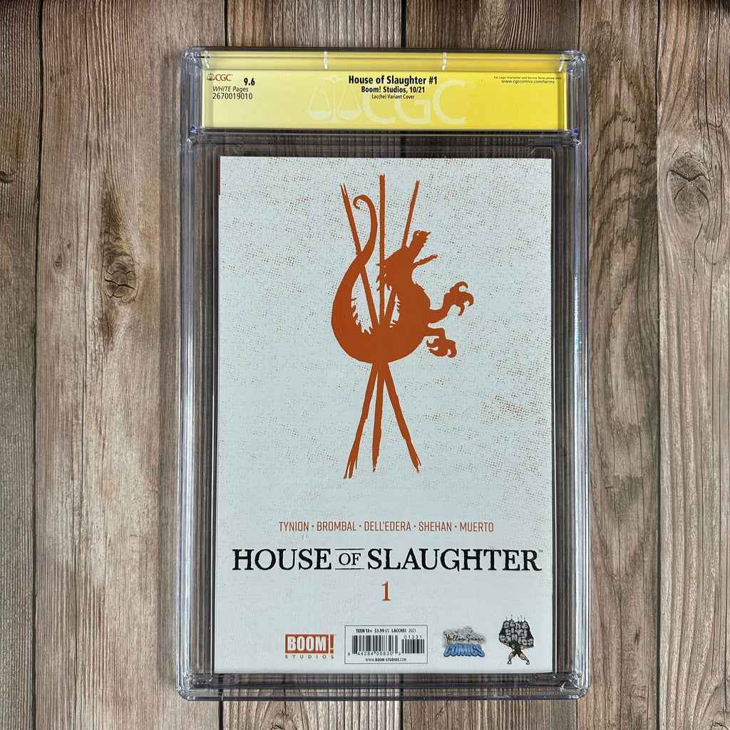 Bry's Comics *B0X1 House of Slaughter #1 CGC 9.6 WP SS Signed, Sketch & "1/5" by Zoe Lacchei, Lacchei  Variant Cover, Yellow Snow Comics & Slab City Comics exclusive, 1st appearance of Jace Boucher