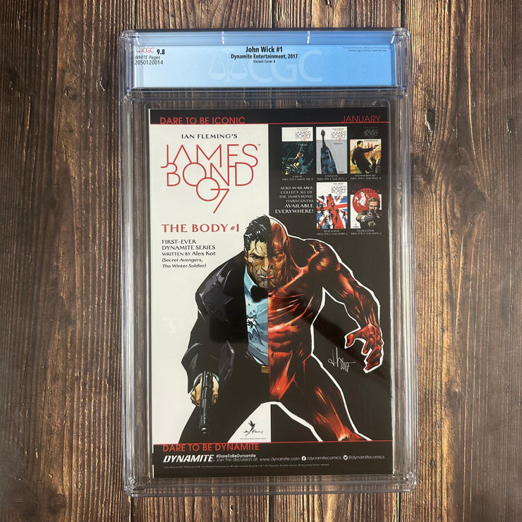 Bry's Comics *B0X1 John Wick #1 CGC 9.8 WP Variant Cover B, 1st appearance of John Wick in comics