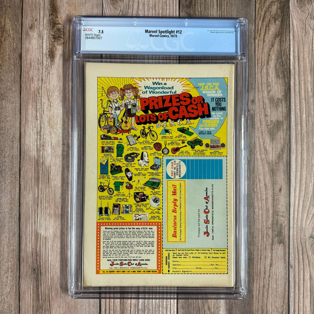 Bry's Comics *B0X1 Marvel Spotlight #12 CGC 7.5 WP 1st full appearance and origin of Son of Satan (Daimon Hellstrom)