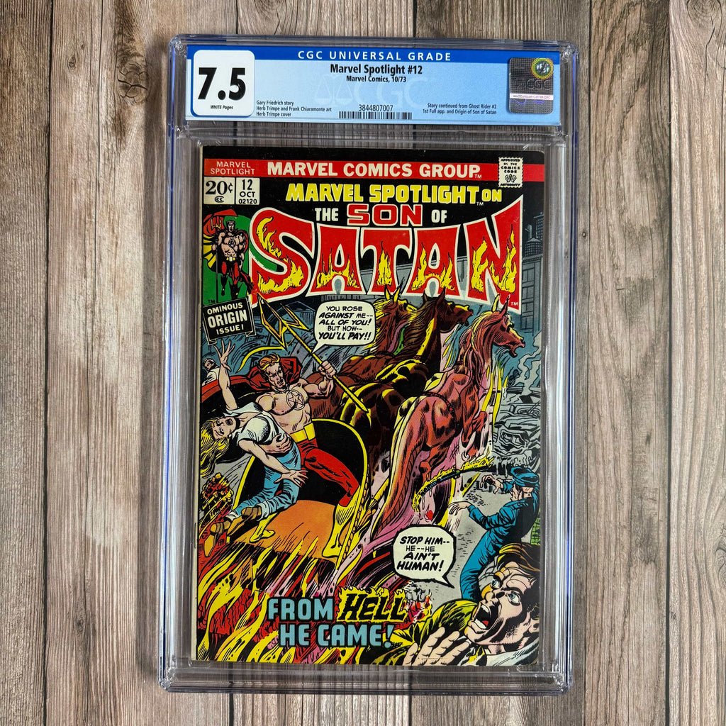 Bry's Comics *B0X1 Marvel Spotlight #12 CGC 7.5 WP 1st full appearance and origin of Son of Satan (Daimon Hellstrom)