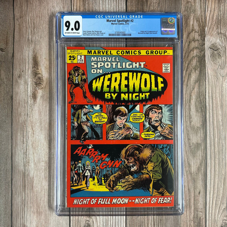 Bry's Comics * B0X1 Marvel Spotlight #2 CGC 9.0 1st appearance and origin of Werewolf by Night