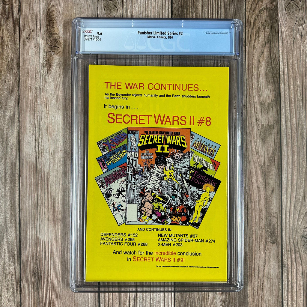 Bry's Comics *B0X1 Punisher Limited Series #2 CGC 9.6 WP First Punisher limited series part 2