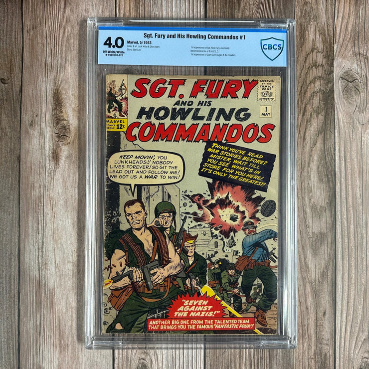 Bry's Comics * B0X1 Sgt. Fury and His Howling Commandos #1 CBCS 4.0 1st appearance of Nick Fury & the Howling Commandos