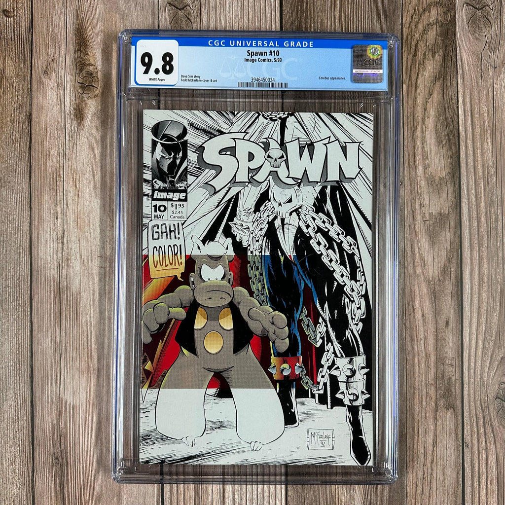 Bry's Comics *B0X1 Spawn #10 CGC 9.8 WP Cover Art by Todd McFarlane
