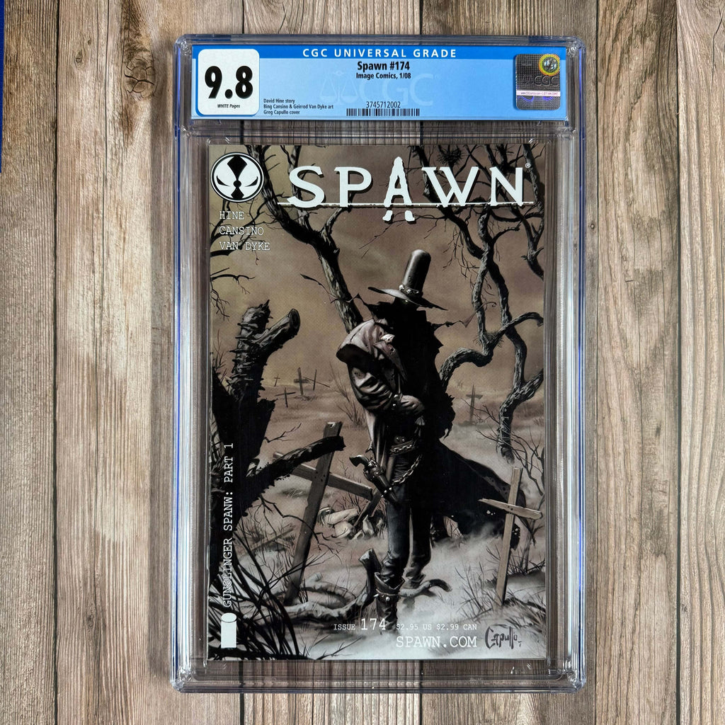 Bry's Comics *B0X1 Spawn #174 CGC 9.8 WP 1st appearance of Gunslinger Spawn, LOW PRINT