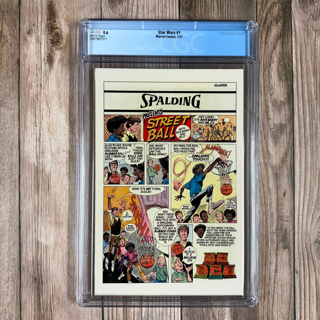 Bry's Comics *B0X1 Star Wars #1 CGC 9.6 WP 1st appearance of Darth Vader, Luke Skywalker, Princess Leia, C-3PO, R2-D2, Grand Moff Tarkin, Beru and Owen Lars, intro of Stormtroopers, 1st cover appearance of Obi Wan Kenobi and Han Solo