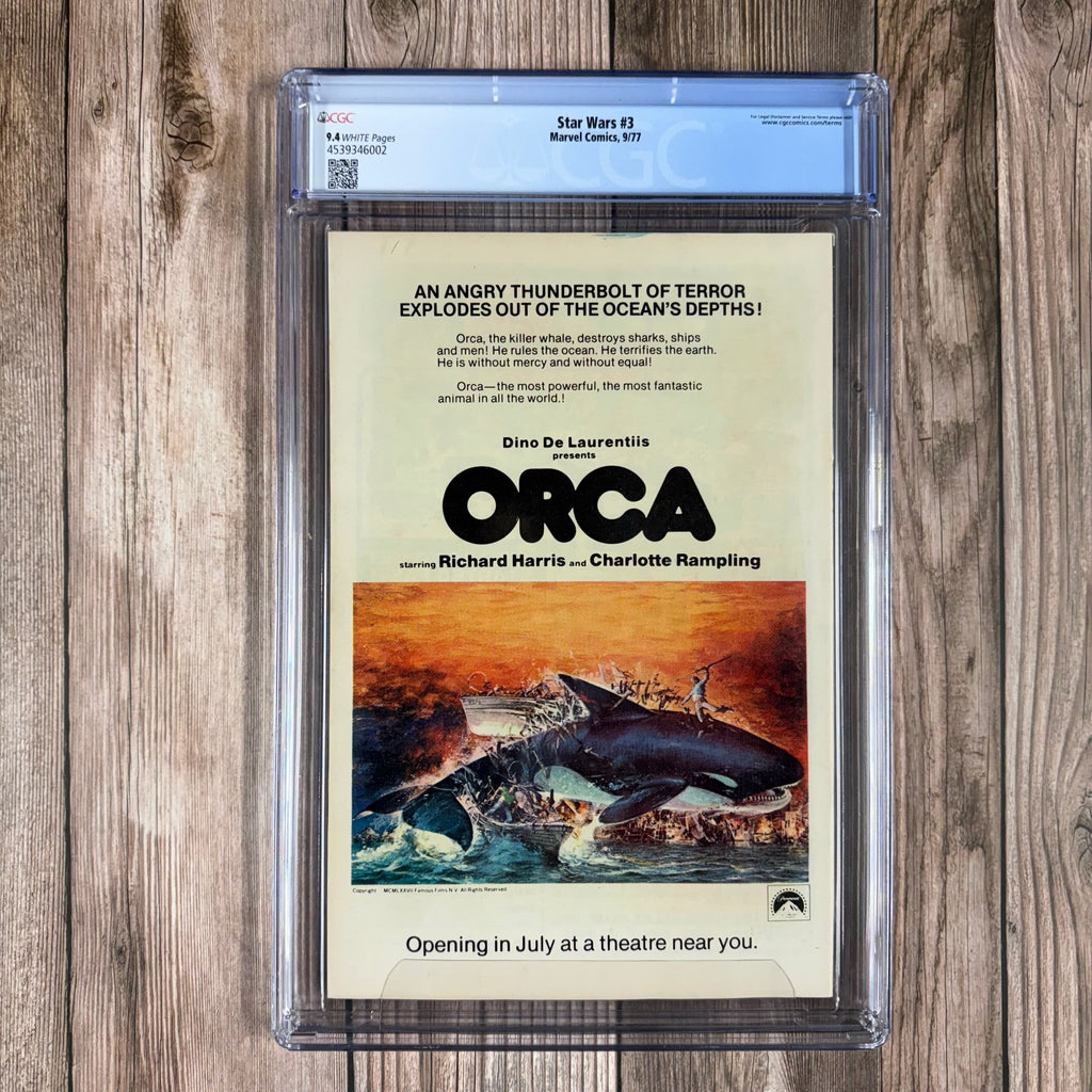 Bry's Comics *B0X1 Star Wars #3 CGC 9.4 WP 1st cover appearance of Han Solo and Chewbacca